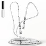 Sportbit Elite Beaded Jump Rope - Adjustable Speed Rope for Fitness&comma; CrossFit&comma; Boxing - Tangle-Free&comma; Lightweight