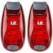 LE LED Bike Light, Bicycle Rear Light, 3 Lighting Modes, Clip On Cycling Taillight, Batteries Included, Pack of 2