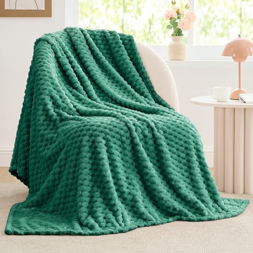 Image of BEDELITE Dark Green Large Throw Blanket for Couch, Cozy Gifts for Women