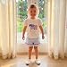 Summffie Toddler Baby Girl Summer Clothes Short Sleeves T-Shirt Tops and Ruffled Shorts Set Cute Summer Outfits 2Pcs (American Flag Embroidery White, 18-24 Months)