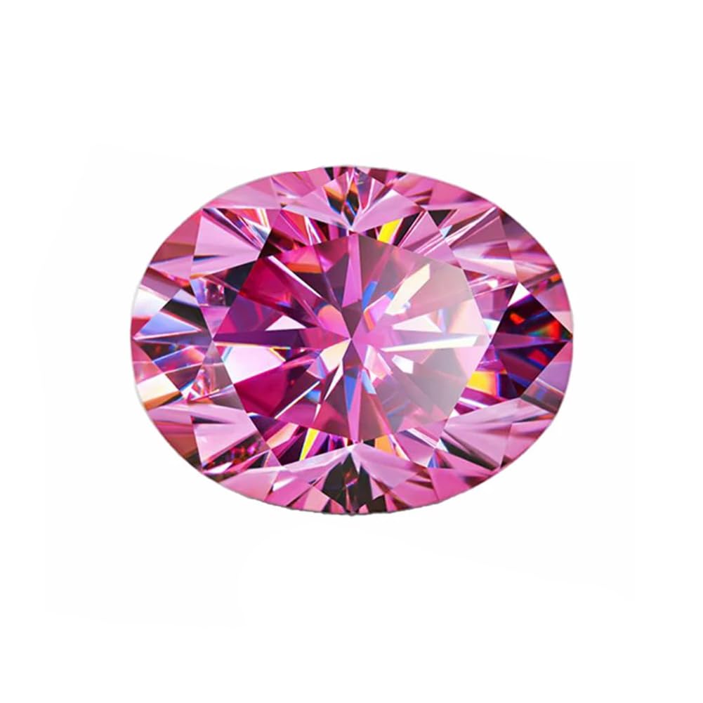 Moissanite ovale rose 5x7mm la pierre idéale pour un bijou mémorable