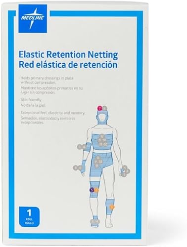 Miniatura 12 de Medline Vendaje de retención de red elástica, talla 3, mano/brazo/pierna/pie, sin látex, 1 unidad
