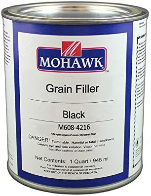 Grain Filler & Solvent, Volume 33 oz, Finish Black