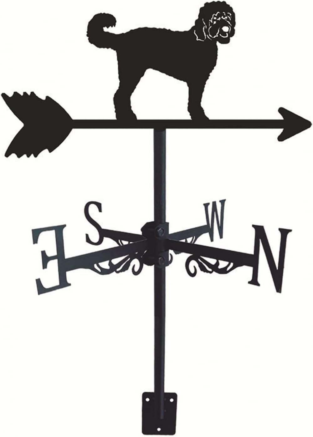 TAXXII Weather Vane,Dog Weathervane Garden Shed Rooftop Windvane Wind Gauge
