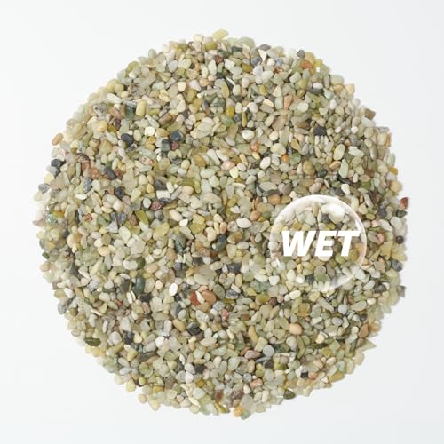 Image of 20lbs Natural Gravel Pebbles for Succulents and Cacti, 1 /5 Inch Decorative River Stones - Perfect for Vases, Aquariums, Terrariums, and Outdoor Gardening, Mixed Colors (Jade, 20 Pounds)