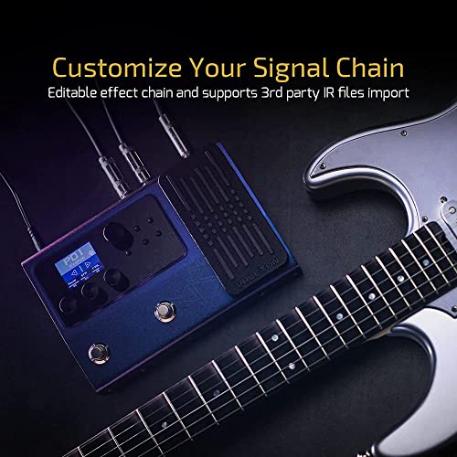 Image of Valeton Multi-Effects with Expression Pedal Guitar Bass Amp Modeling IR Cabinets Simulation Multi Language Stereo OTG USB Audio Interface GP-100 Violet