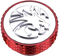 Vista 4 de Bykski G 1/4in. Tapón de parada con logotipo de dragón moleteado (B-PD5-DG) - Plata