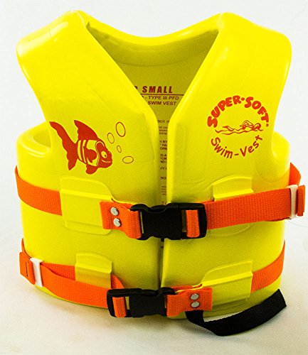 Texas Rec. USCG Approved Child's Vinyl-Coated Foam Swim Vest - X-Small - Yellow