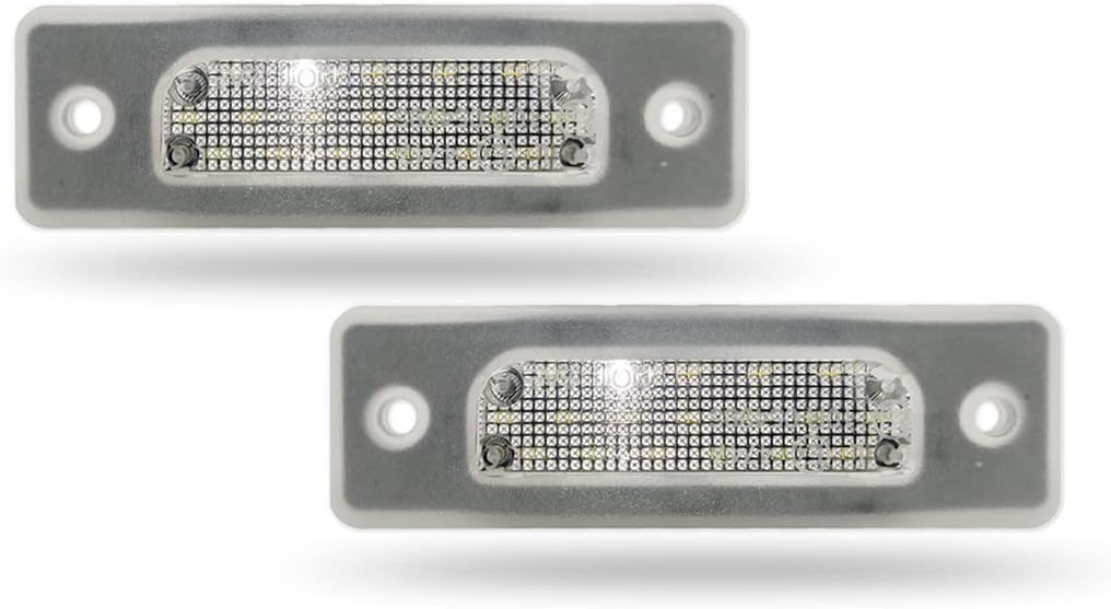2Pcs White LED License Plate Light Number Plate Lamp for BMW 5-Series E34 M5 518i 520i 525i 7-Series E32 730i 735i 740i 750i