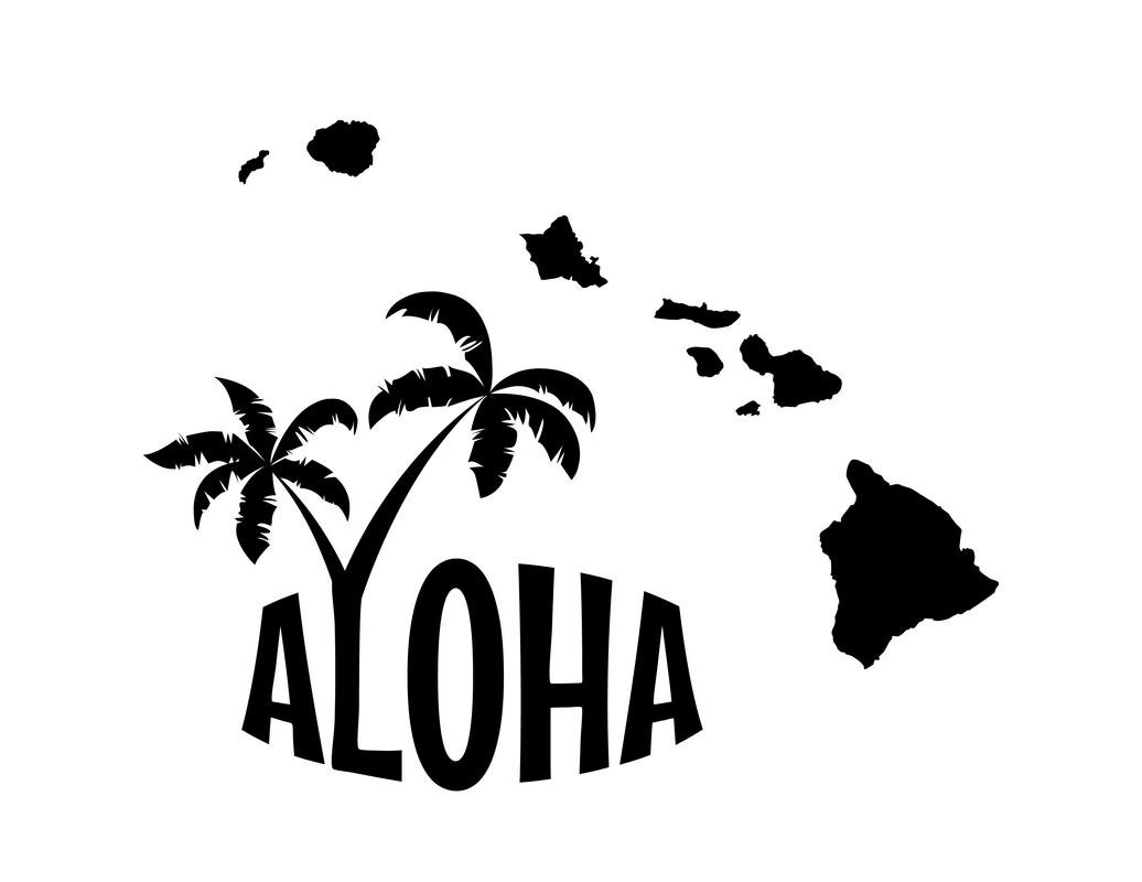 Amazon.com: ND306 Hawaii Aloha Decal Sticker | 8-Inches By 6.2