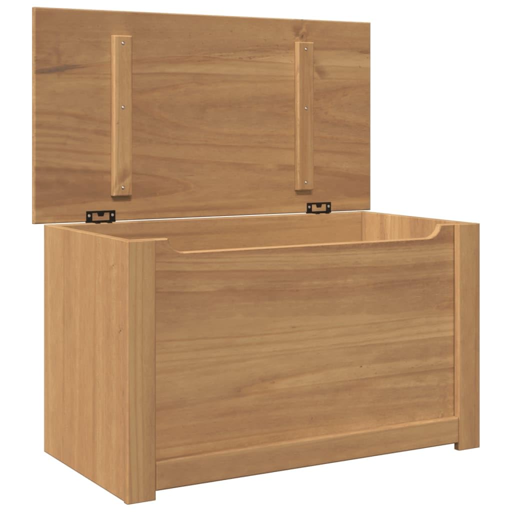 Baule in legno Panama con coperchio, 79 x 42 x 46 cm, in legno di