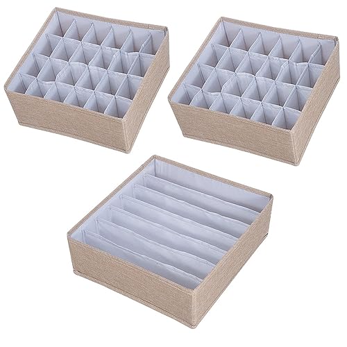 FREMON Organizador de armario, 3 cajones organizadores, organizador plegable Pax, sistema de organización de armario, organizador de ropa, armario para sujetadores, ropa interior, calcetines, corbatas