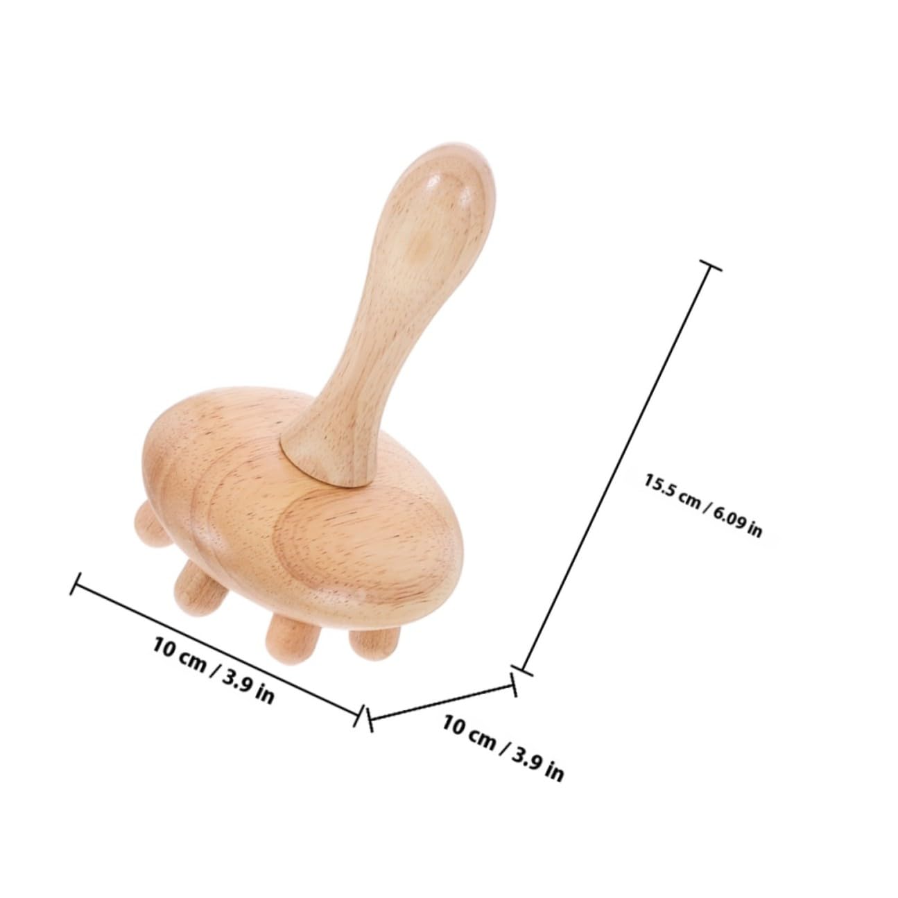 Peine Beige de Madera 2 Piezas Masajeador de Cuero Cabelludo | Textura Suave, Diseño Delicado y Práctico, Ayuda Circulación, Adecuado como Obsequio