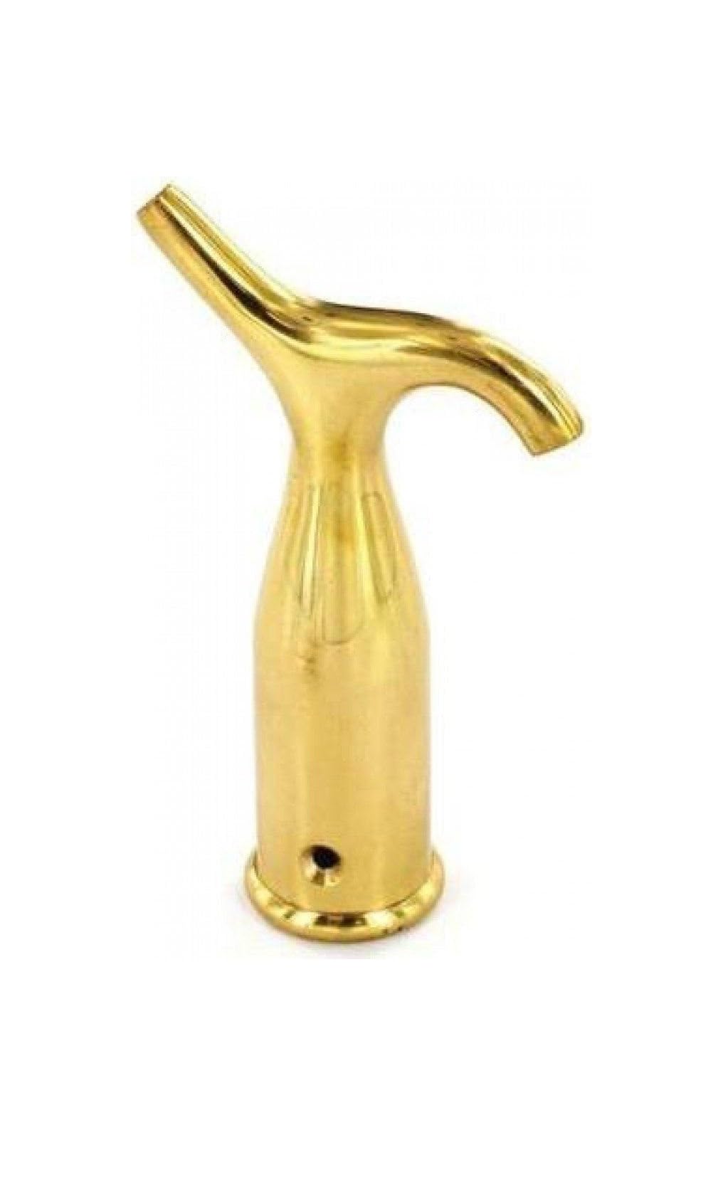 Dzina Brass Pole Hook 125Mm Polished – Modern Pole Mount Hook