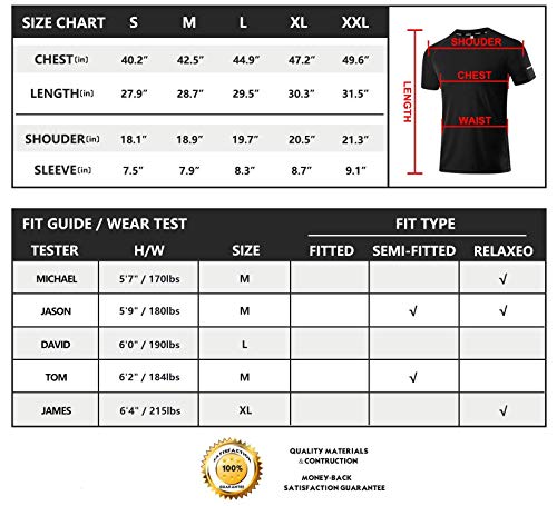 Holure Heren 3-pack Sports Ademend Sneldrogend T-shirt met korte mouwen - Image 8