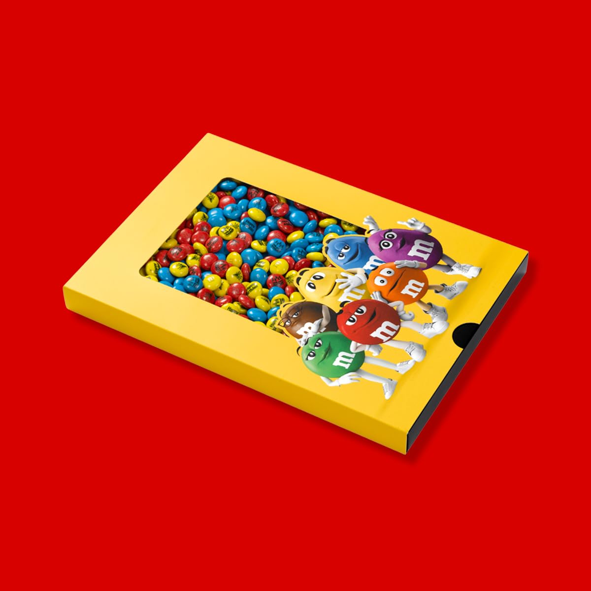 M&M'S COLLECTION Choco Coffret 400g Anniversaire - Bonbons Chocolat au Lait Imprimés Jaune, Bleu et Rouge, parfaits pour Gâteau, Cadeau, Fête