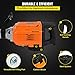 Mophorn 3600W Electric Demolition Hammer Heavy Duty Concrete Breaker 1400 RPM Jack Hammer Demolition Drills with Flat Chisel Bull Point Chisel