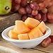 Carlisle FoodService Products Kingline Reusable Plastic Bowl Fruit Bowl with Rim for Home and Restaurant, Melamine, 4.75 Ounces, White, (Pack of 48)