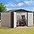 DWVO 10'x8' Large Metal Outdoor Storage Shed, Heavy Duty Tool Storage Sheds for Backyard Patio Lawn - Ideal for Bicycles, Garden Tools, and Lawn Equipment, Easy-to-Assemble, Brown