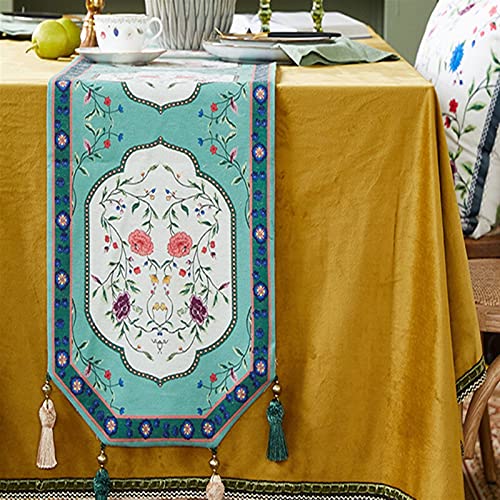 JINGYANBH Tafelhoezen Linnen Tafellopers Waterbestendig Bloemen Tafelhoezen voor Keuken Tuin Bruiloft Feesten Diner… - Image 3