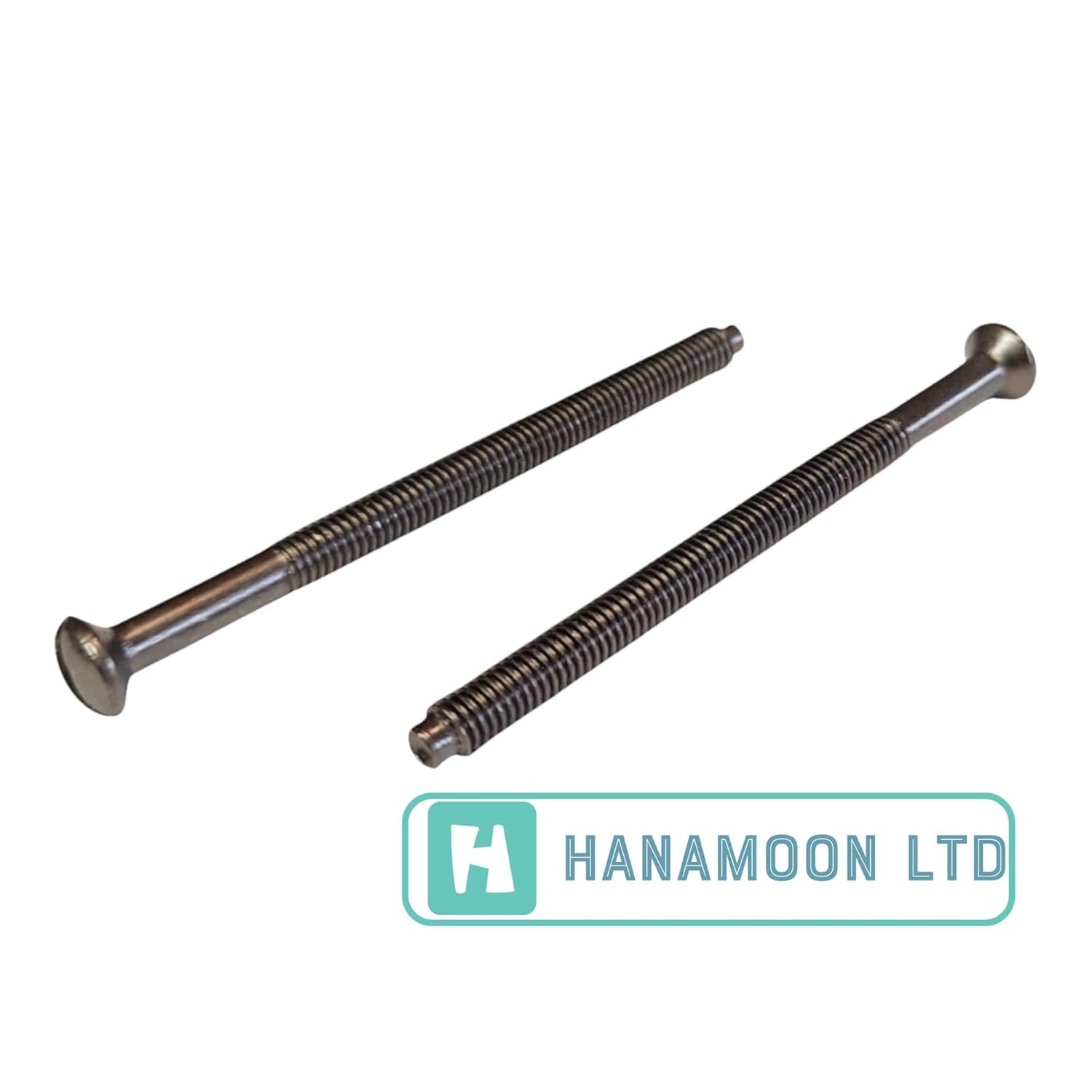 M3.5mm X 50mm Long Black Nickel Electrical Machine Screws for Light Switch Plug Socket - Pack of 100 - Image 2