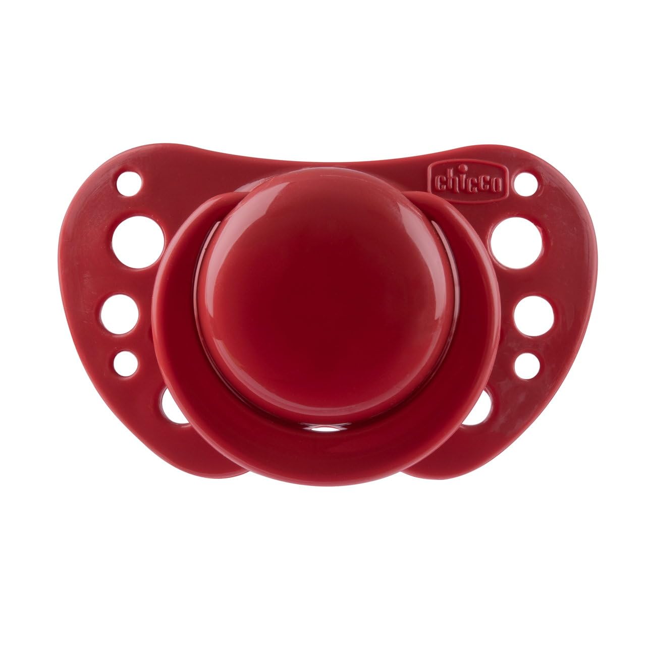 Chicco PhysioForma Succhietto Air Rosso Ciuccio 6-16 Mesi, Tettarella in Silicone, Anatomico e Funzionale, Supporta la Respirazione Fisiologica, Rosso, 2 Pezzi