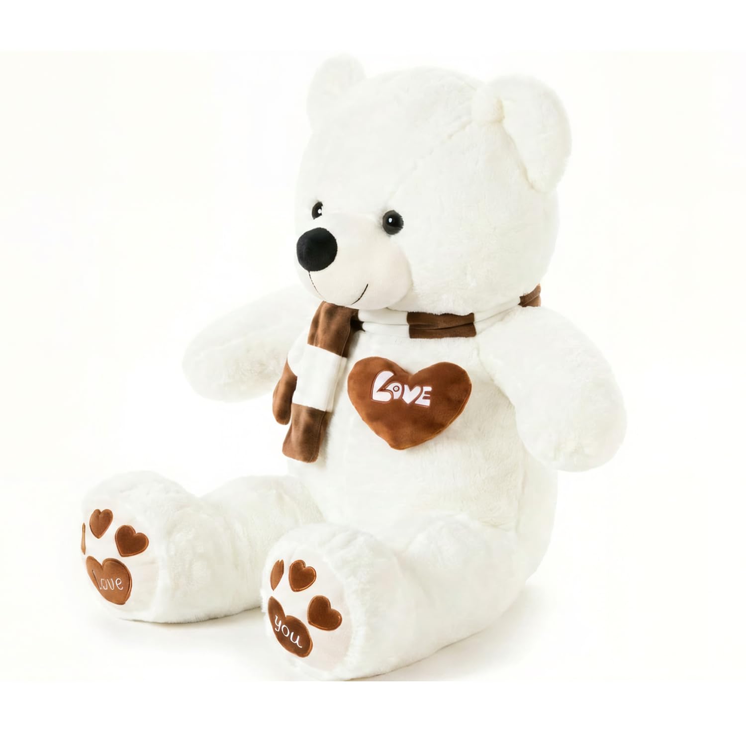 YunNasi Orso di Peluche Gigante Orsacchiotto Gigante | Morbido Peluche Giganti Bianco XL Bianca