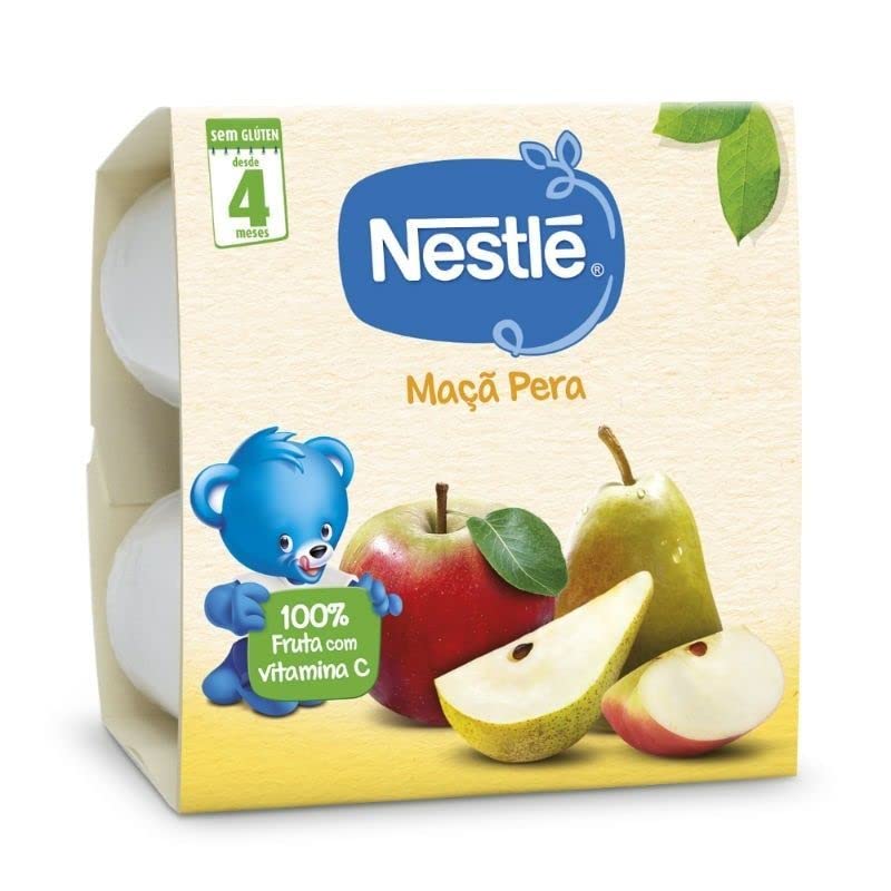 Nestlé Pera Manzana 4m+ x4 100g