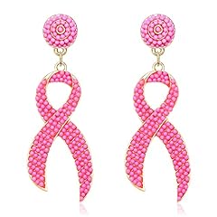 Cute Pink Ribbon Earrings
