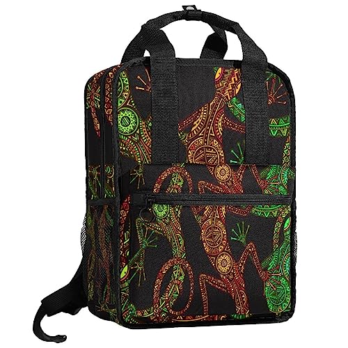 Cartable lézard avec bretelles réglables pour soulager le dos
