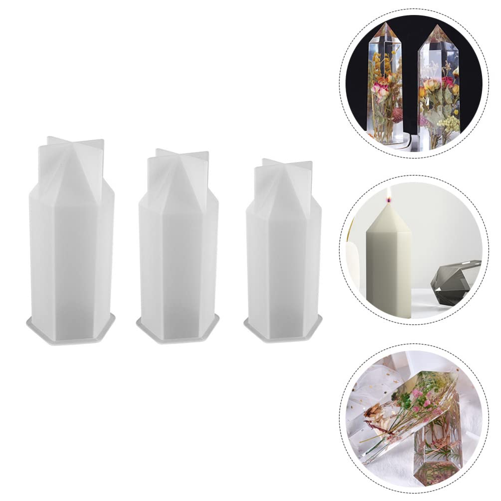 EXCEART Lot De 3 Moules à Bougies Flottantes En Plastique Faciles à Démouler Pour Débutants