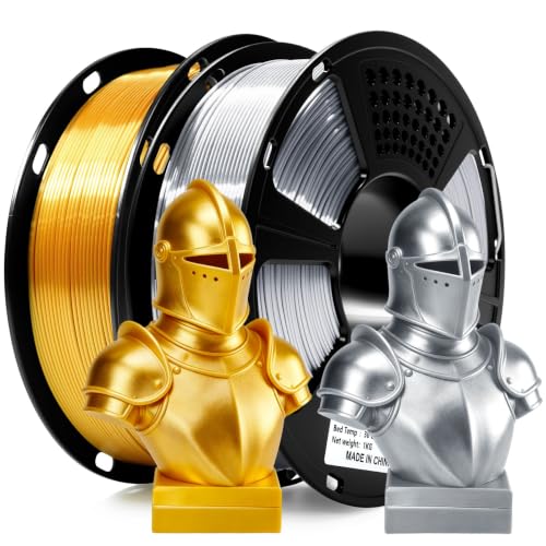 Image of GEEETECH 2KG Silk Gold+Silver PLA Filament 1.75mm