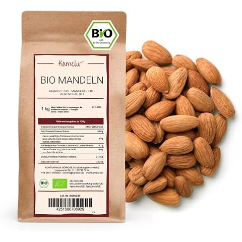 Kamelur 1kg Spanische BIO Mandeln natur Cover