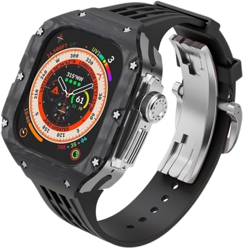Bracelet de montre de qualité supérieure SCHIK motif carbone iWatch 49