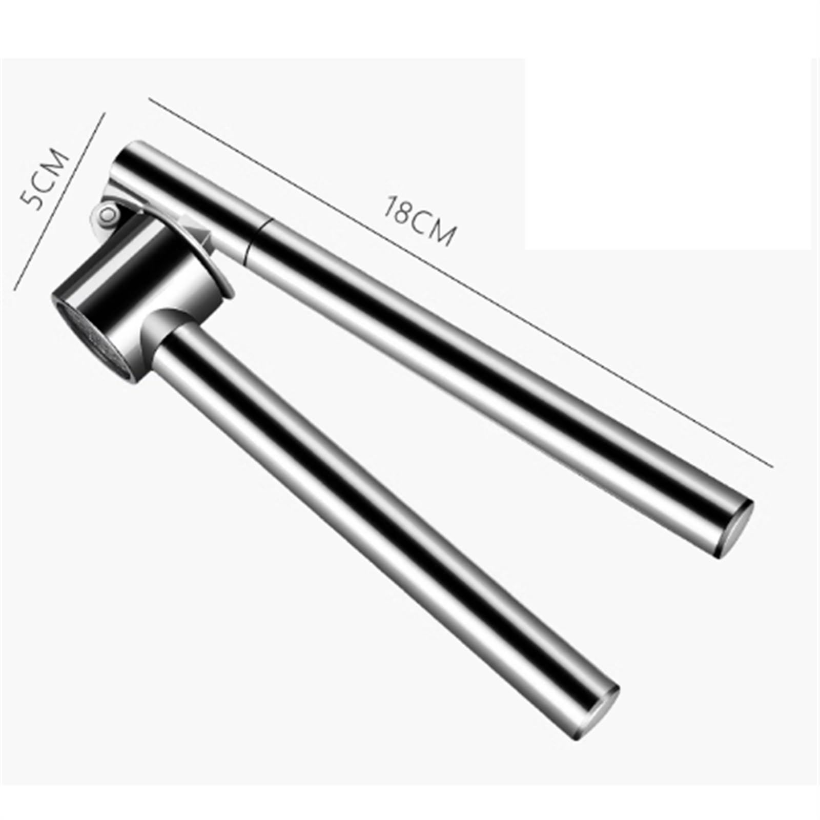 Knoblauchpresse, Knoblauchpresse, rostfrei, leicht zu reinigen, ergonomischer Griff, 160° verteilt, ideal für Knoblauch und Ingwer, langlebiges Küchenwerkzeug