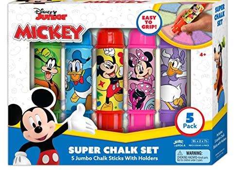 JA-RU Disney Mickey Chalk Holder (1 Pack) Jumbo Sidewalk Chalk A-6904-1