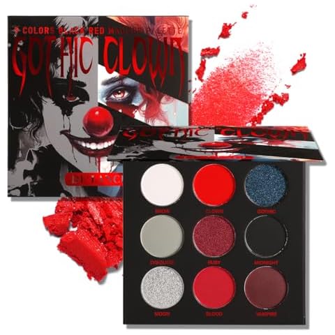Afflano Black Red Eyeshadow Palette Cover