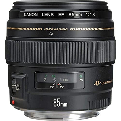 Canon EF 85mm f/1.8 USM Lens - Black (Renewed)