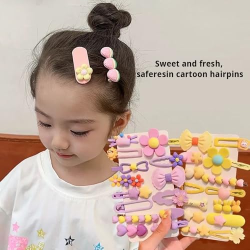Set de 14 pinzas para cabello de niña miniatura 5