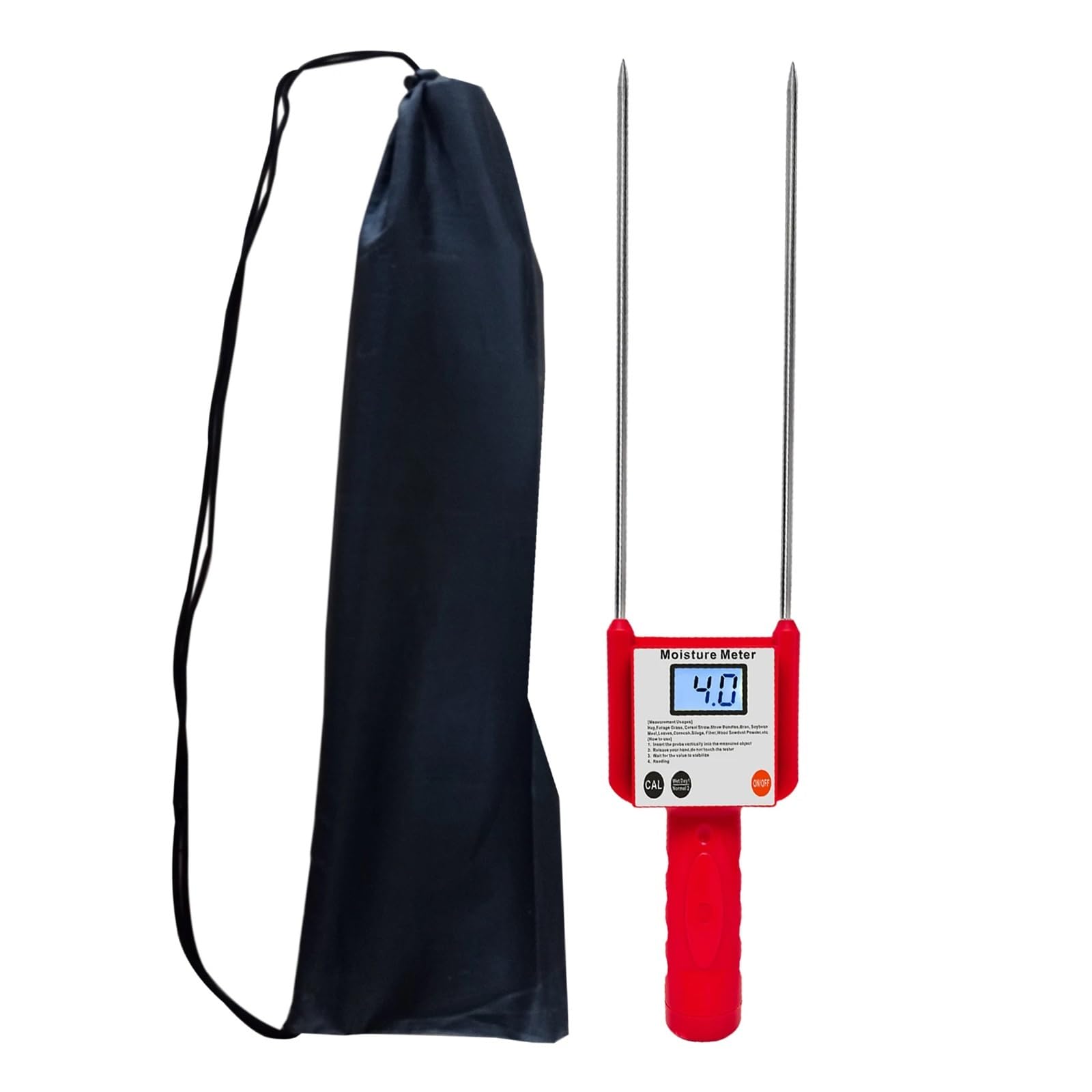 Miernik wilgotności siana, torfu, słomy zbożowej, otrębów, trawy pastewnej Dokładny