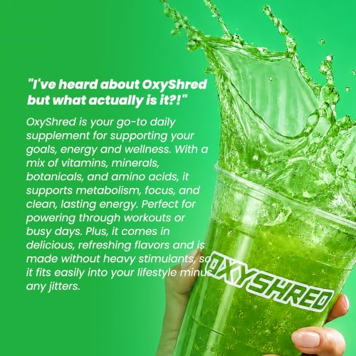 Image of EHP Labs OxyShred Pre Workout Powder - Kiwi Strawberry, 33 Servings