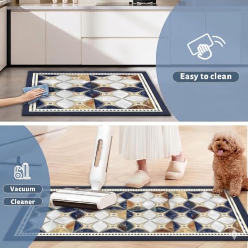 Image of Kitchen Anti Slip Mat for Floor, Waterproof Washable Kitchen Mats, Non Slip Kitchen Floor Mats for Home, Soft Mats for Kitchen, Kitchen Mats for Floor Anti Slip (Arabic Style)