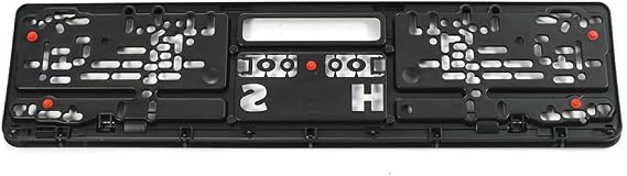 Audi Sport GmbH 3291900100 Number Plate Holder Original Sport Licence Plate Holder Black / Red