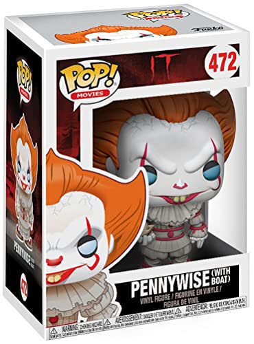 Funko Pop! Movies: It - Pennywise Con Boat - It 2017 - Figuras Miniaturas Coleccionables Para Exhibición - Idea De Regalo - Mercancía Oficial - Juguetes Para Niños Y Adultos - Fans De Movies