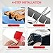 AUTOXBERT Front Bumper Scrape Guard, 8 PCS Car Anti-Skid Kit, Chassis Anti-Scratch DIY Protector for Cars with Pre-Attach