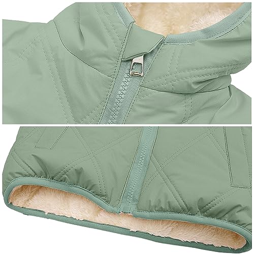 Image of Happy Cherry Boys Girls Puff Jacket Hoodie Coat Windproof Winter Outerwear Lightweight Down Jacket