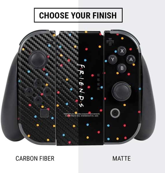 Skinit Decal Gaming Skin Compatible with Nintendo Switch Bundle - Officially Licensed Warner Bros Friends Polka Dots Design