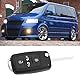 ECSiNG 5-Tasten-Fernschlüsselgehäuse-Ersatz Kompatibel mit VW Transporter T5/Transporter T6/Sharan Kompatibel mit Seat Alhambra 5-Tasten-Autoschlüsselgehäuse