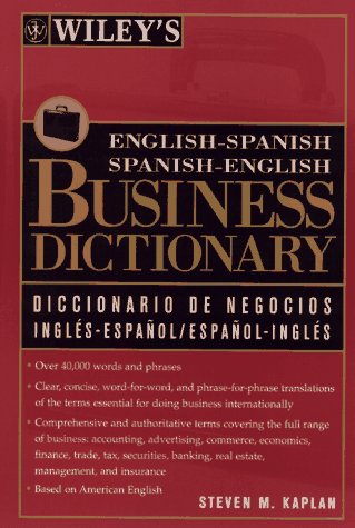 Wiley's English-Spanish, Spanish-English Business Dictionary