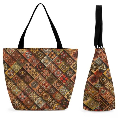 Sac de shopping losange marron élégant idéal pour accompagner vos déplacements et voyages